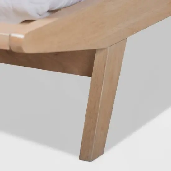 Emile Fabric Upholstered Platform Bed - Baxton Studio image {4}