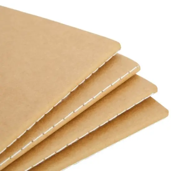 Paper Junkie 24 Pack A6 Kraft Paper Travel Journal, Small Lined Pocket Notebook Bulk Pack for Kids, Home, Office (5.7 x 4.1 In) image {7}