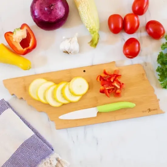 Totally Bamboo Destination Tennessee Serving and Cutting Board: State Design, Lightweight Bamboo, 18.5" x 7" image {4}