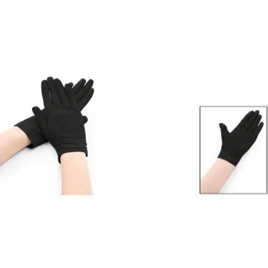 Unique Bargains Women's Wrist Length Matte Full Finger Stretchy Gloves 5 Pairs image {5}