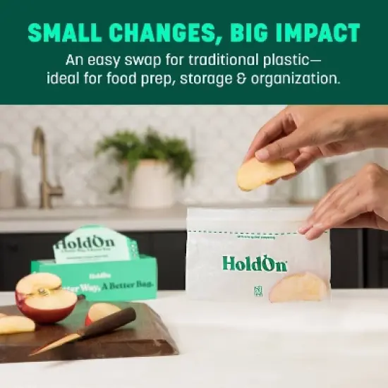HoldOn Bags Compostable Zipseal Snack Storage Bags - 30ct image {7}