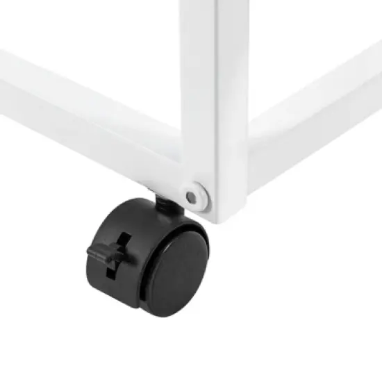 YIYIBYUS 2 Tiers Metal Rolling File Carts with Wheels Pull-Out File Folder Rack image {3}