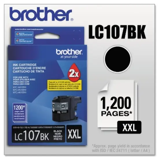Brother LC107BK Innobella Super High-Yield Ink Black image {4}