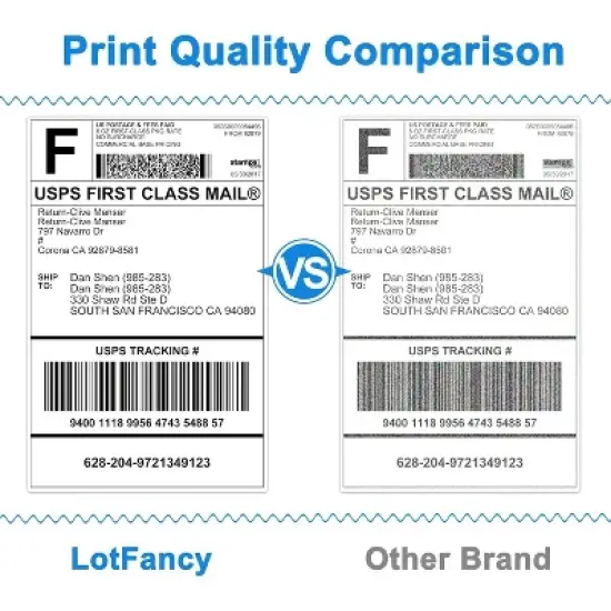 LotFancy 4x6 Thermal Labels, 1000 Shipping Labels, 4 Rolls-250 Labels per Roll image {4}
