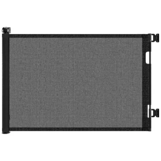 Lirago Retractable Baby Gate for Stairs with Door Pressure Mounted Walk Through Gate for Dogs Extends Wide for Indoor Outdoor Use Black image {8}