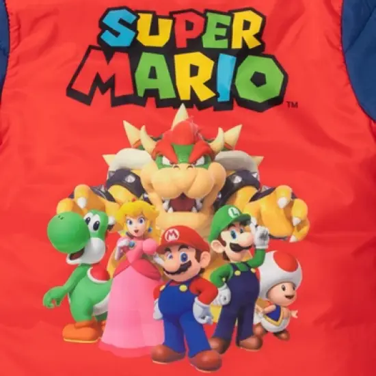 SUPER MARIO Nintendo Mario Princess Peach Yoshi Puffer Jacket Toddler image {4}