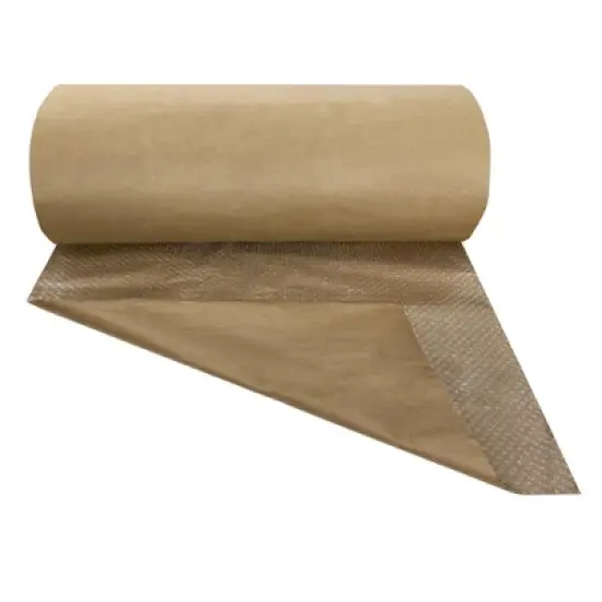UOFFICE Kraft Backed Bubble Cushioning Wrap 48" x 125-Feet long Roll image {3}
