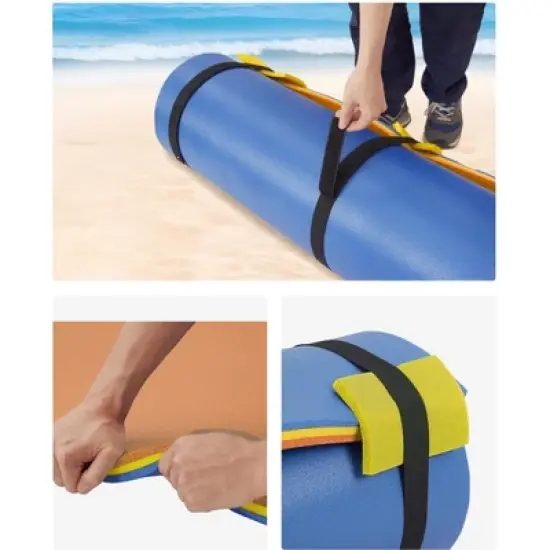 GustoWave Lily Pad Floating Mat for Lake & Pool, 8'/9' Extra Large Floating Water Mat, 3-Layer Tear-Resistant XPE Foam Suitable for Adults image {3}