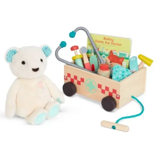 B. toys - Doctor Kit, Teddy Bear & Board Book - Bobby Bear Playset image {3}