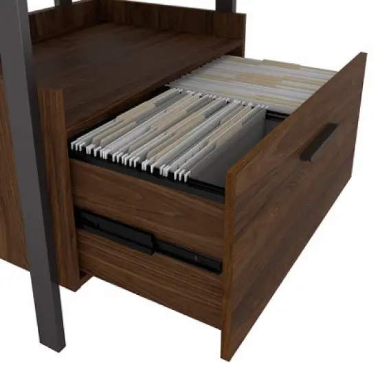 Architect 1 Drawer File Cabinet Modern Walnut - Bush Furniture image {4}