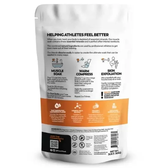 Coach Soak Muscle Recovery Citrus Bath Soak - 3lb image {1}