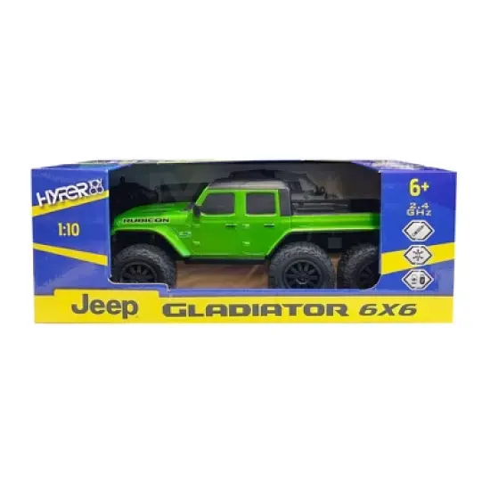 Hyper RC 6-Wheel Jeep Gladiator - 1:10 Scale: Remote Control Truck with USB Rechargeable Battery & Light Up Features image {4}