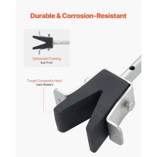 VEVOR Transom Saver, 23.6-59 in, Adjustable Boat Transom Saver with Composite Head, Corrosion-Resistant Easy-to-Install Transom Savers image {4}