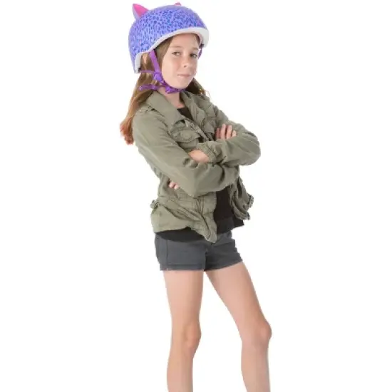 Krash! Youth Leopard Kitty Helmet - Purple image {7}