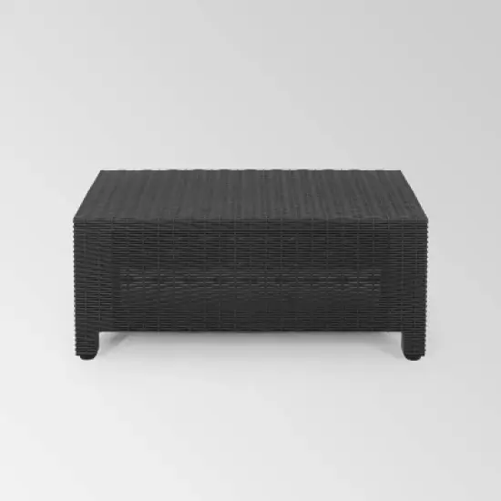 Waverly 5pc Faux Wicker Sectional Set Dark Gray/Gray - Christopher Knight Home image {5}