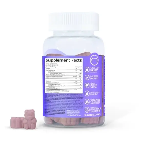 SugarBear Sleep Vegan Vitamins - 60ct image {1}
