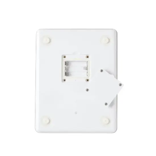 KitchenAid 11lb Waterproof Kitchen Digital Food Scale White: LED Display, Battery Powered, Coffee & Food Weight Scale image {9}