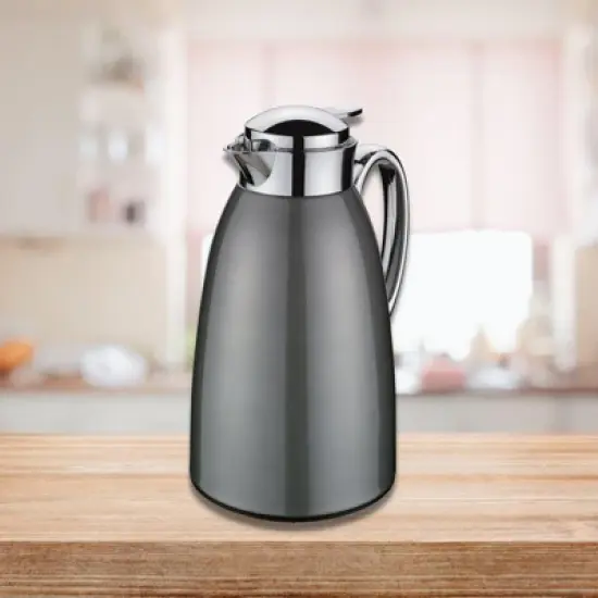 Cilio "Venezia" Insulated Server, glass liner, Gray, 34 fl. oz. image {2}