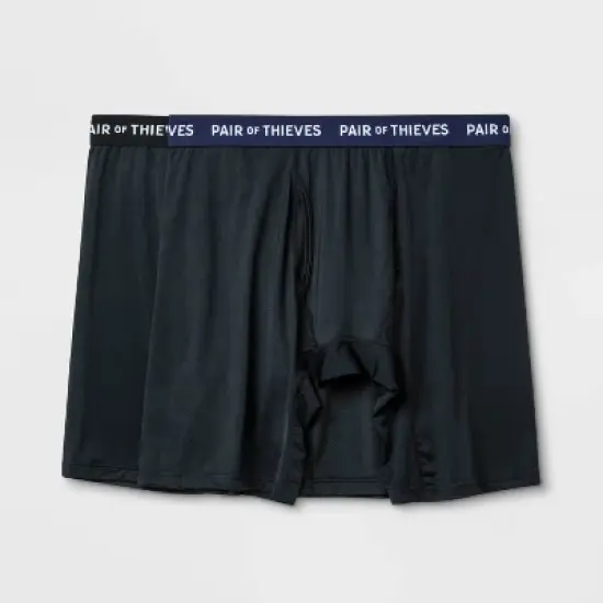 Pair of Thieves Men's Super Fit Long Boxer Briefs 2pk image {3}