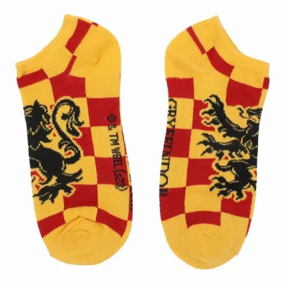 Harry Potter Gryffindor Lion Mascot 5-Pair Women's Ankle Socks image {1}
