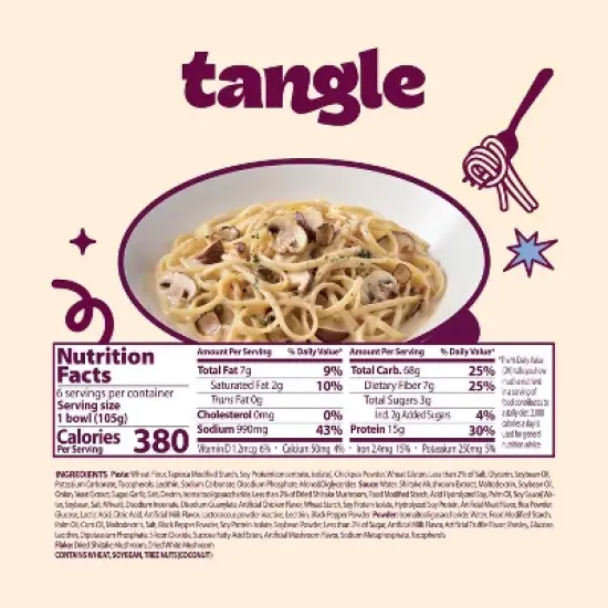 Samyang Tangle Creamy Mushroom Pasta Bowl - 3.7oz image {1}