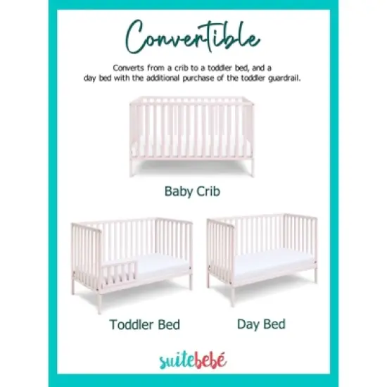 Suite Bebe Palmer 3-in-1 Convertible Island Crib image {7}