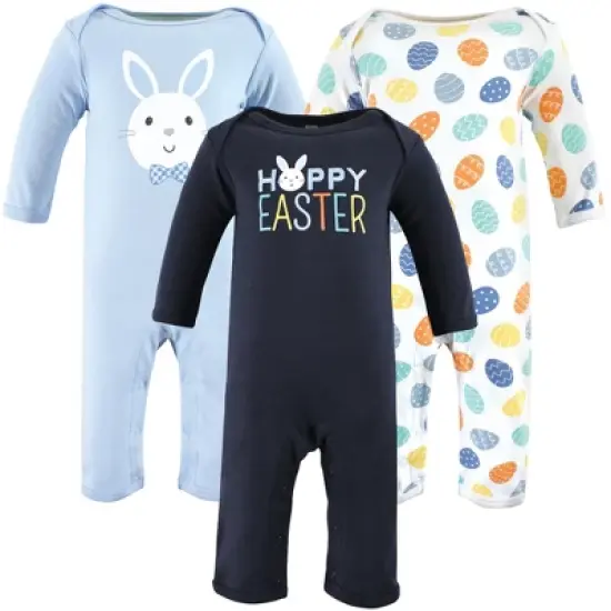 Hudson Baby Infant Boy Cotton Coveralls, Boy Hoppy Easter image {5}