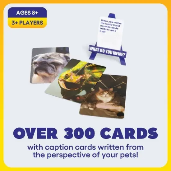What Do You Meme? Family Pets Only Edition Card Game: Creative Thinking Party Game for 3+ Players, Includes Cards image {6}