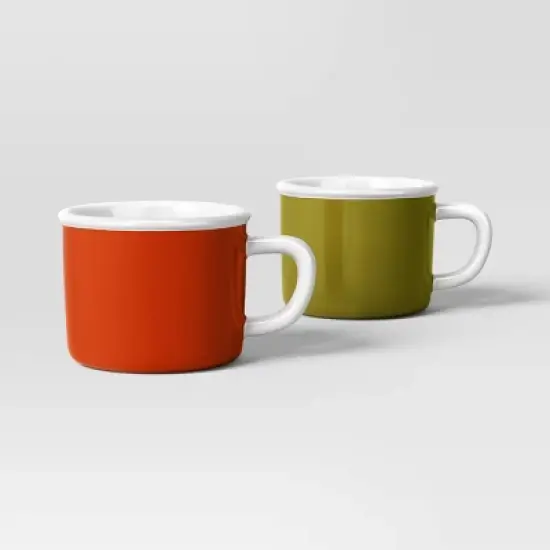 13.5 fl oz Set of 2 Stoneware Camper Mugs - Room Essentials&trade; image {6}