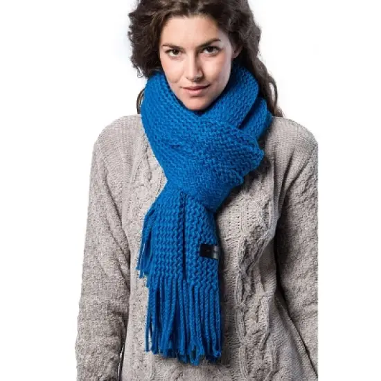 Mio Marino | Wide Knit Ribbed Scarf image {7}