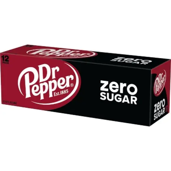 Dr Pepper Zero Sugar Soda - 12pk/12 fl oz Cans image {9}