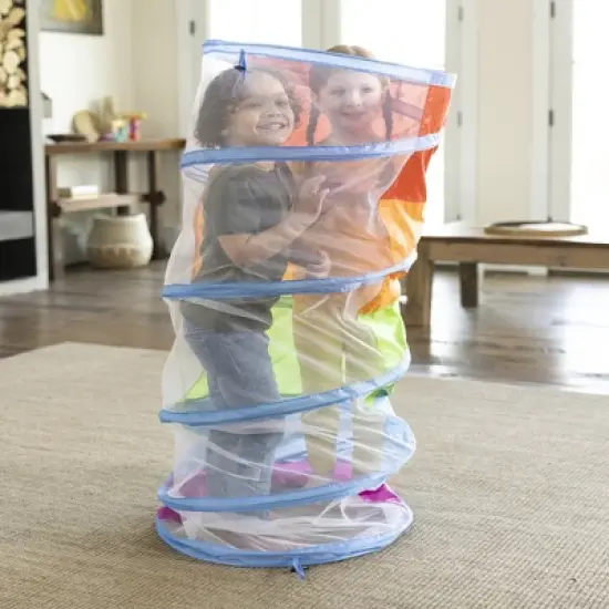 HearthSong 4-Piece Pop-Up Rainbow Play Tents (2) and Tunnels (2) with Mesh Tops for Indoor and Outdoor Play image {12}