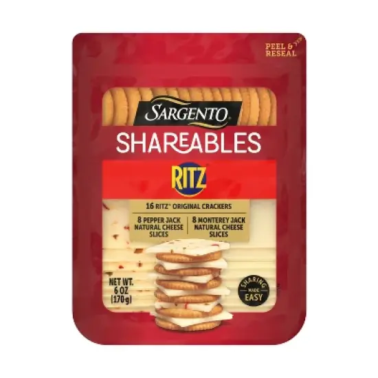 Sargento Shareables Ritz Pepper Jack and Monterey Jack Cheese - 6oz image {6}