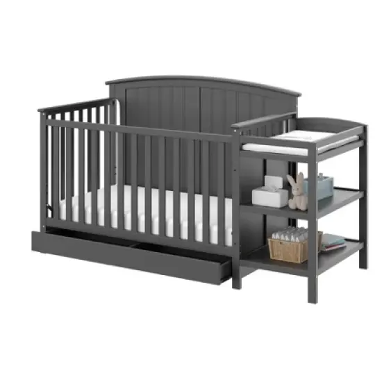 Storkcraft Steveston 4-in-1 Convertible Crib and Changer with Drawer image {12}