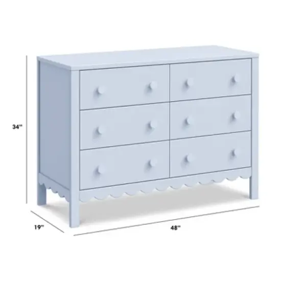 DaVinci Sammy Scallop 6 Drawer Dresser image {8}