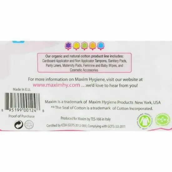 Maxim - Organic Cotton Balls, 100 Ct image {1}