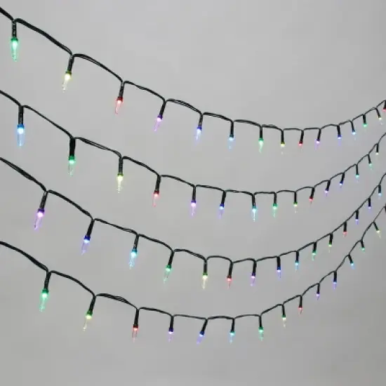 210ct LED Philips ChromaBright App Controlled Indoor/Outdoor Miniature String Lights Multi-Colored with Green Wire image {7}
