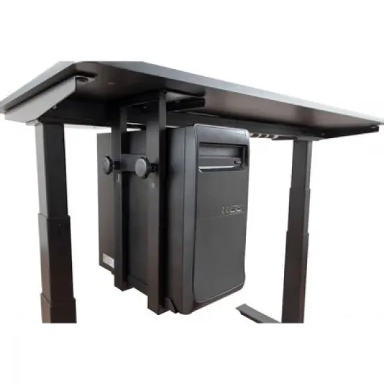 Stand Up Desk Store Adjustable CPU Desktop Computer Tower Holder Under Desk Mount image {3}