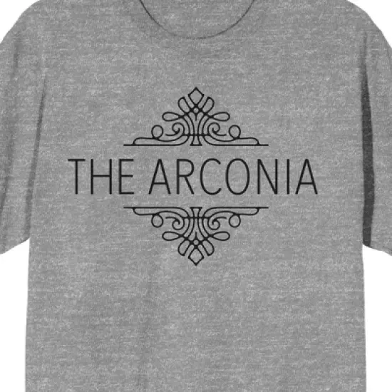 Only Murders In The Building Arconia Logo Crew Neck Short Sleeve 
Athletic Heather Women's T-shirt image {1}