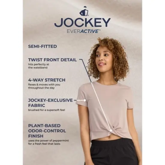 Jockey Women's EVERACTIVE Twist-Front Tee image {2}