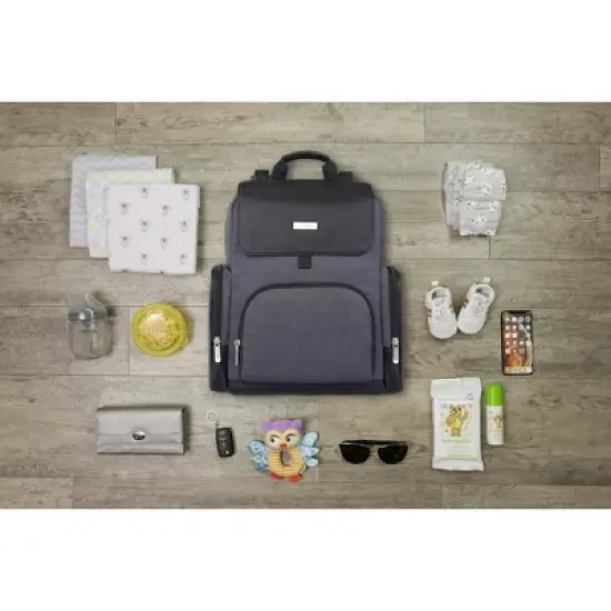 Baby Brezza Dante Back Pack Diaper Bag - Black image {6}