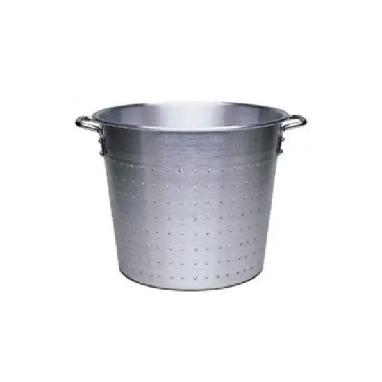 Winco Perforated Aluminum Vegetable Container 17" x 14.5" image {1}
