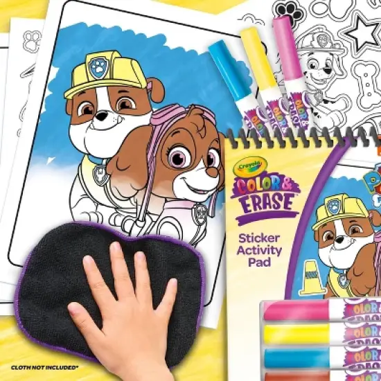 Crayola Paw Patrol Color & Erase Reusable Sticker Activity Pad: Non-Toxic Coloring Book with Stickers for Ages 3+ image {2}