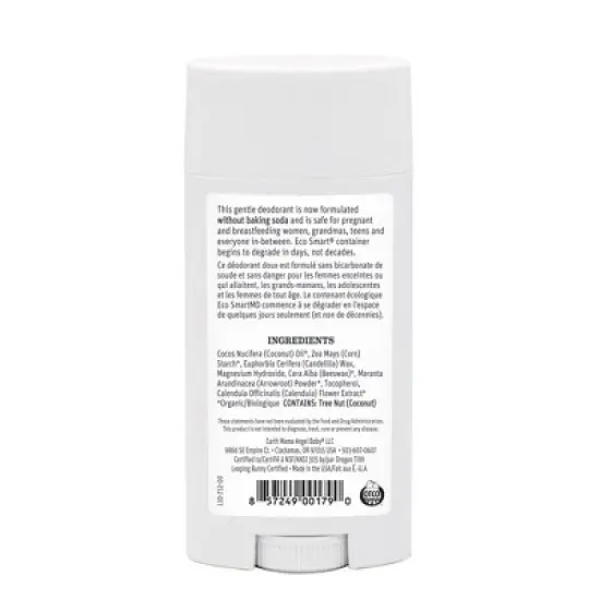 Earth Mama Organics Deodorant - Unscented - 2.65oz image {1}