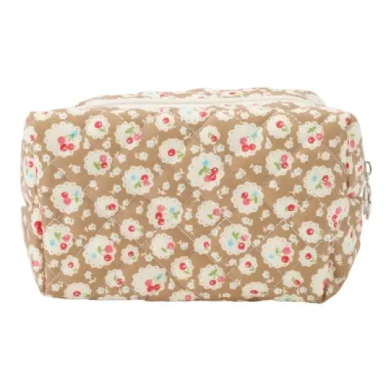 Unique Bargains Women Portable Cherry Makeup Bag Camping 1 Pc image {6}