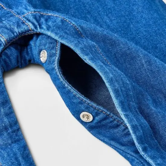 Baby Boys' Denim Coveralls - Cat & Jack&trade; Medium Wash image {3}