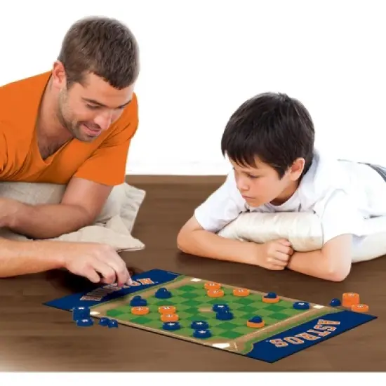 MasterPieces Officially licensed MLB Houston Astros Checkers Board Game for Families and Kids ages 6 and Up image {4}