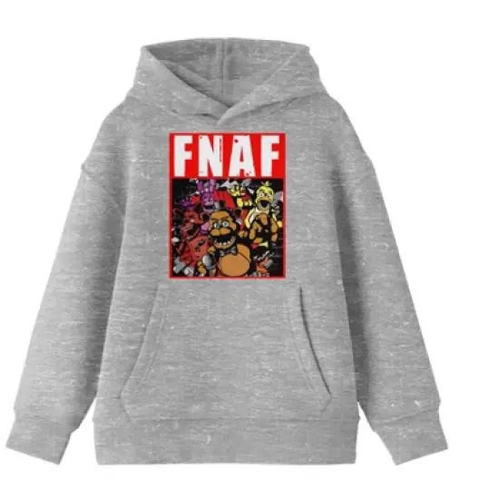 Five Nights at Freddy's Wall Break Boy's Athletic Heather Sweatshirt image {5}