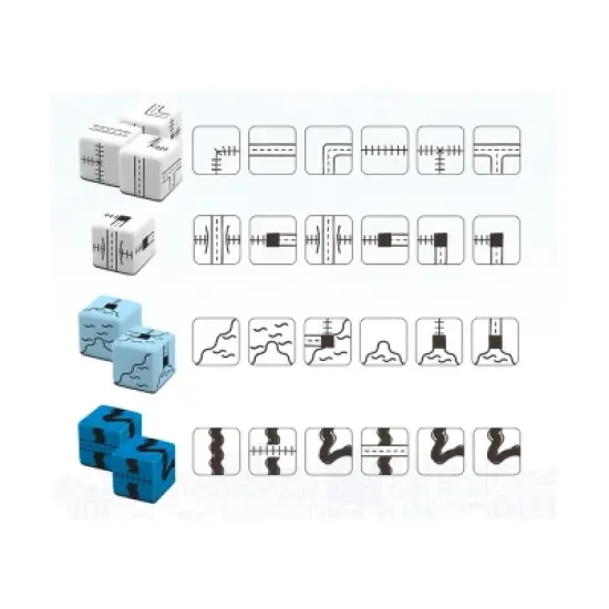 Railroad Ink - Deep Blue (Dutch Edition) Board Game image {2}