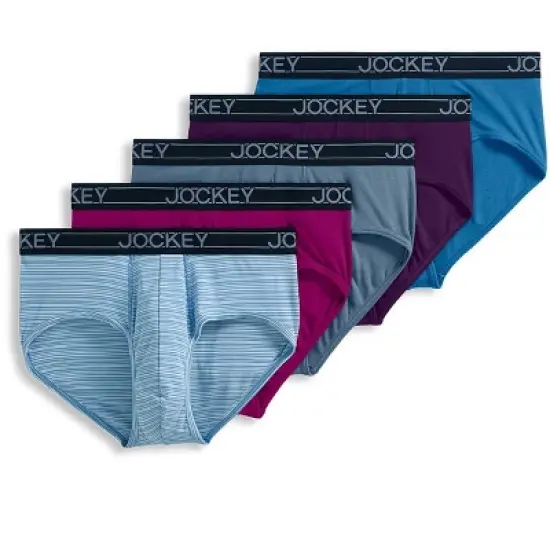 Jockey Men's Lightweight Cotton Blend Brief - 5 Pack image {3}